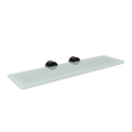 LAMDA BLACK MATTE FROSTED GLASS SHELF 40CM/50CM/60CM