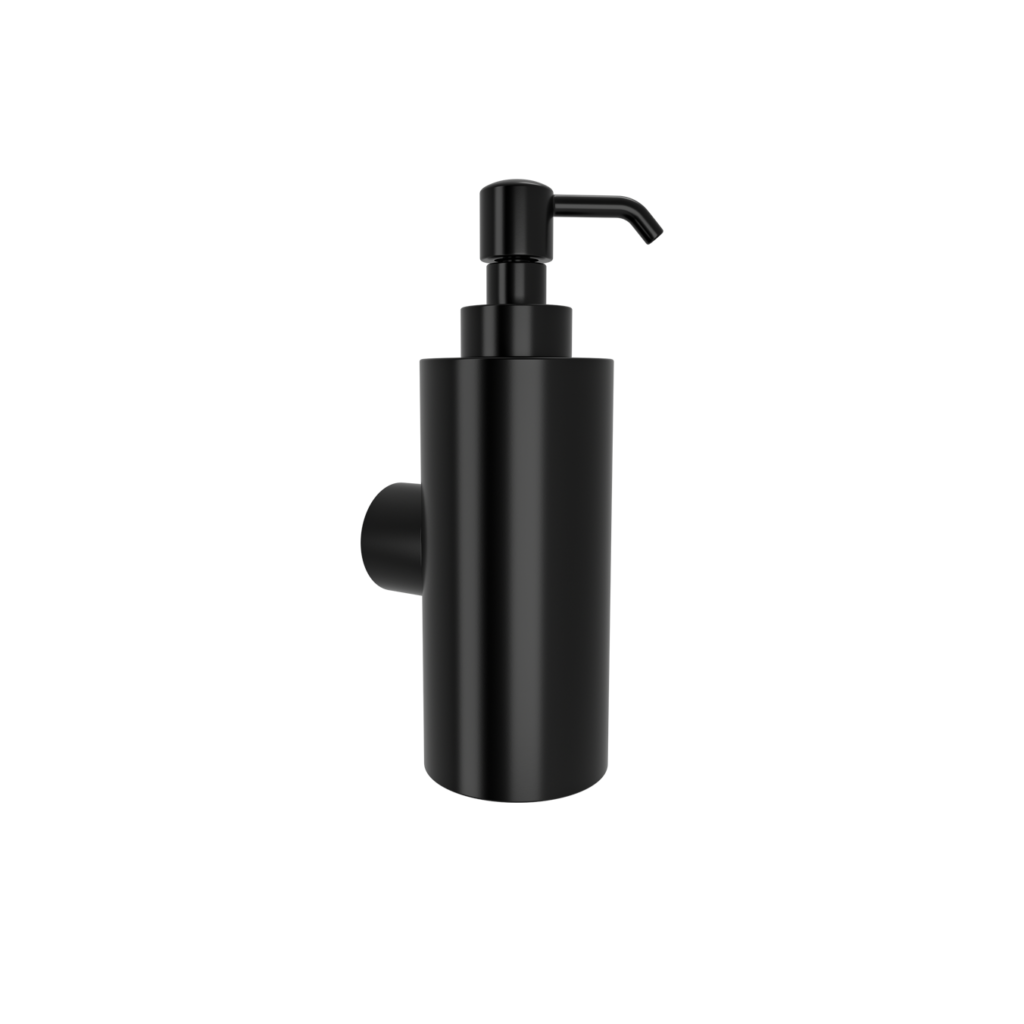 LAMDA BLACK MATTE WALL MOUNTED SOAP DISPENSER