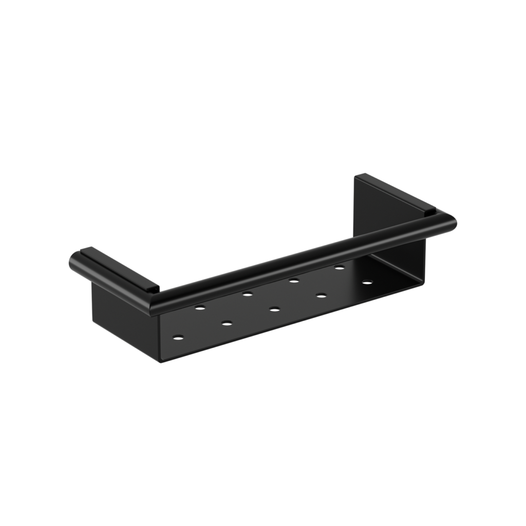 LAMDA BLACK MATTE SHOWER SHELF