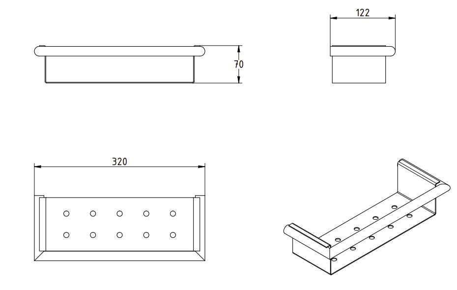 LAMDA SHOWER SHELF