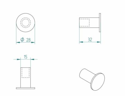 OMICRON SMALL SINGLE ROBE HOOK