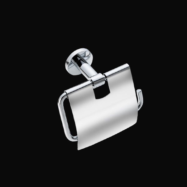 OMICRON TOILET ROLL HOLDER WITH LID
