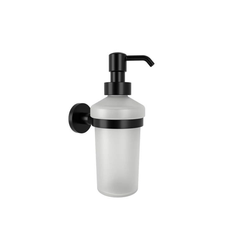 SIGMA BLACK MATTE WALL MOUNTED SOAP DISPENSER