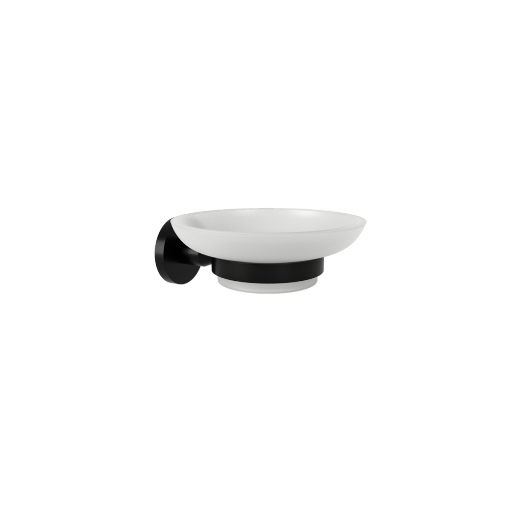 SIGMA BLACK MATTE WALL MOUNTED SOAP DISH HOLDER