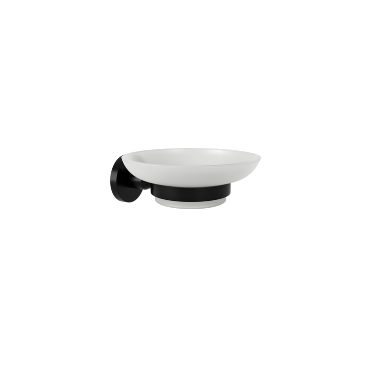 SIGMA BLACK MATTE WALL MOUNTED SOAP DISH HOLDER