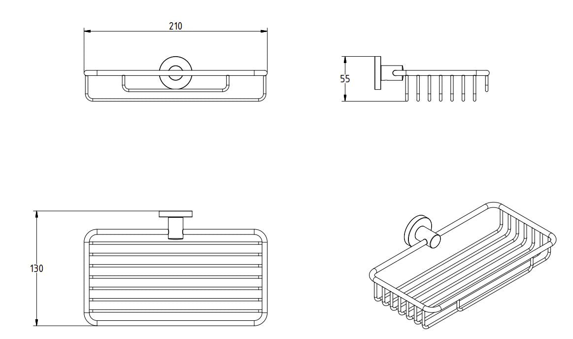 SIGMA BLACK MATTE SPONGE BASKET