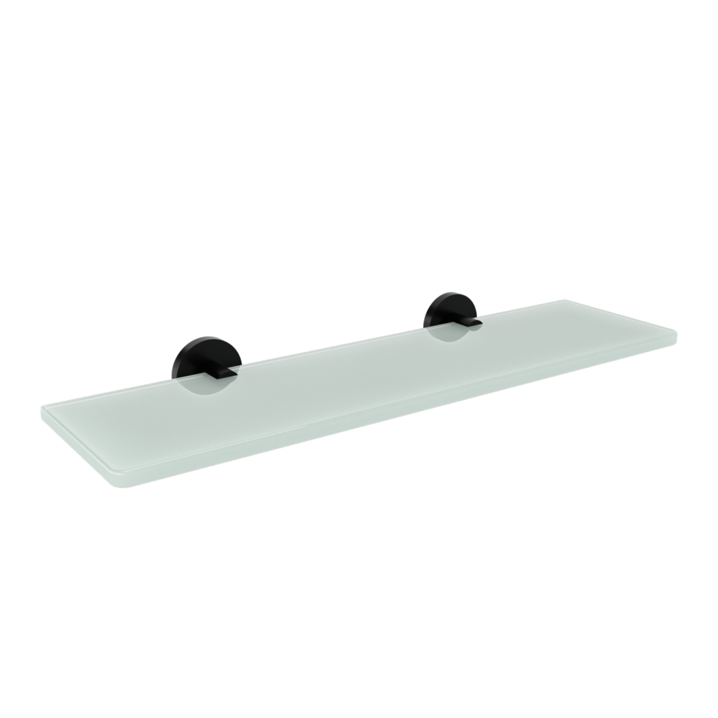 SIGMA BLACK MATTE FROSTED GLASS SHELF 40CM/50CM/60CM