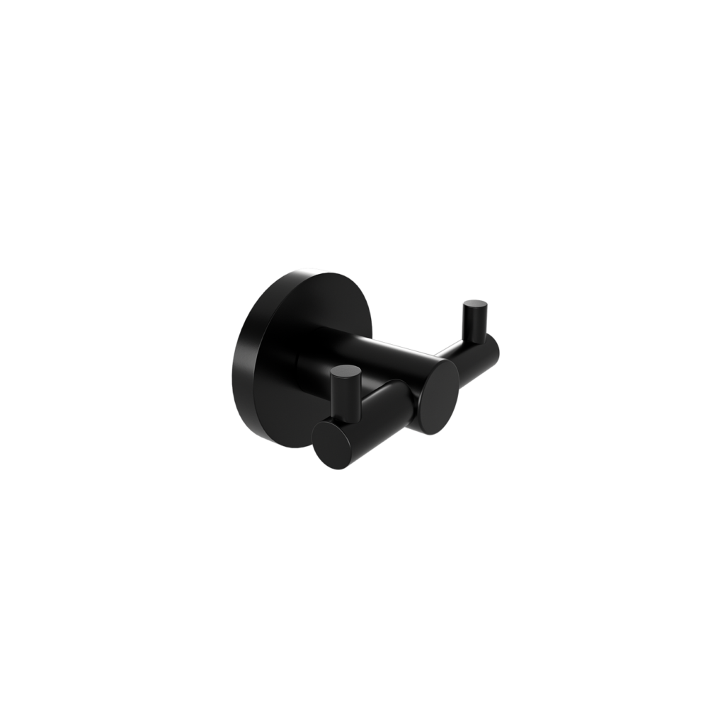 SIGMA BLACK MATTE DOUBLE ROBE HOOK