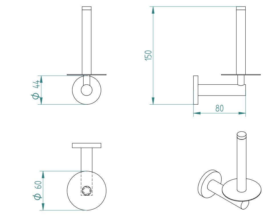 SIGMA SPARE TOILET ROLL HOLDER