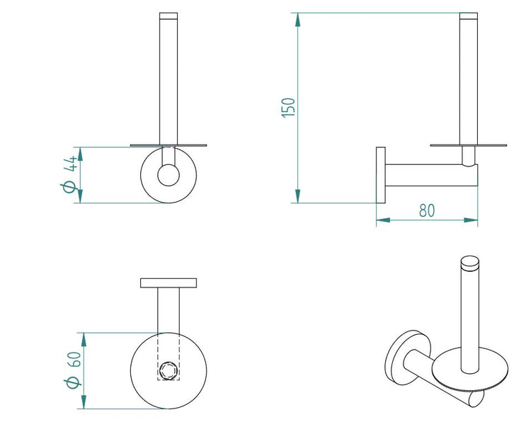 SIGMA SPARE TOILET ROLL HOLDER