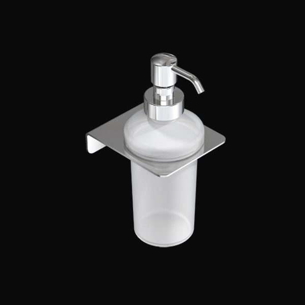 EPSILON FROSTED GLASS SOAP DISPENSER