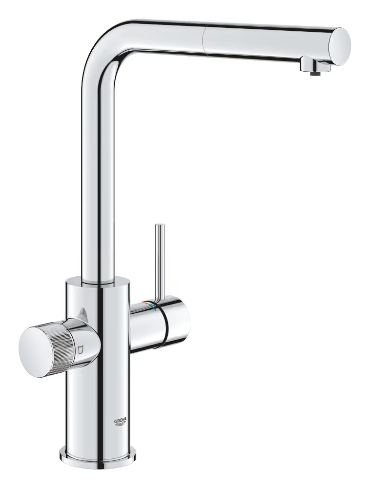 GROHE BLUE PURE MINTA FILTER SINK MIXER WITH PULL-OUT SPOUT – CHROME