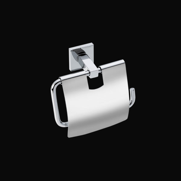 CUBE TOILET ROLL HOLDER WITH LID