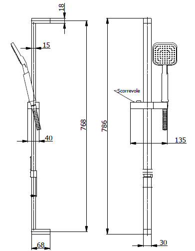 SLIDING RAIL SET