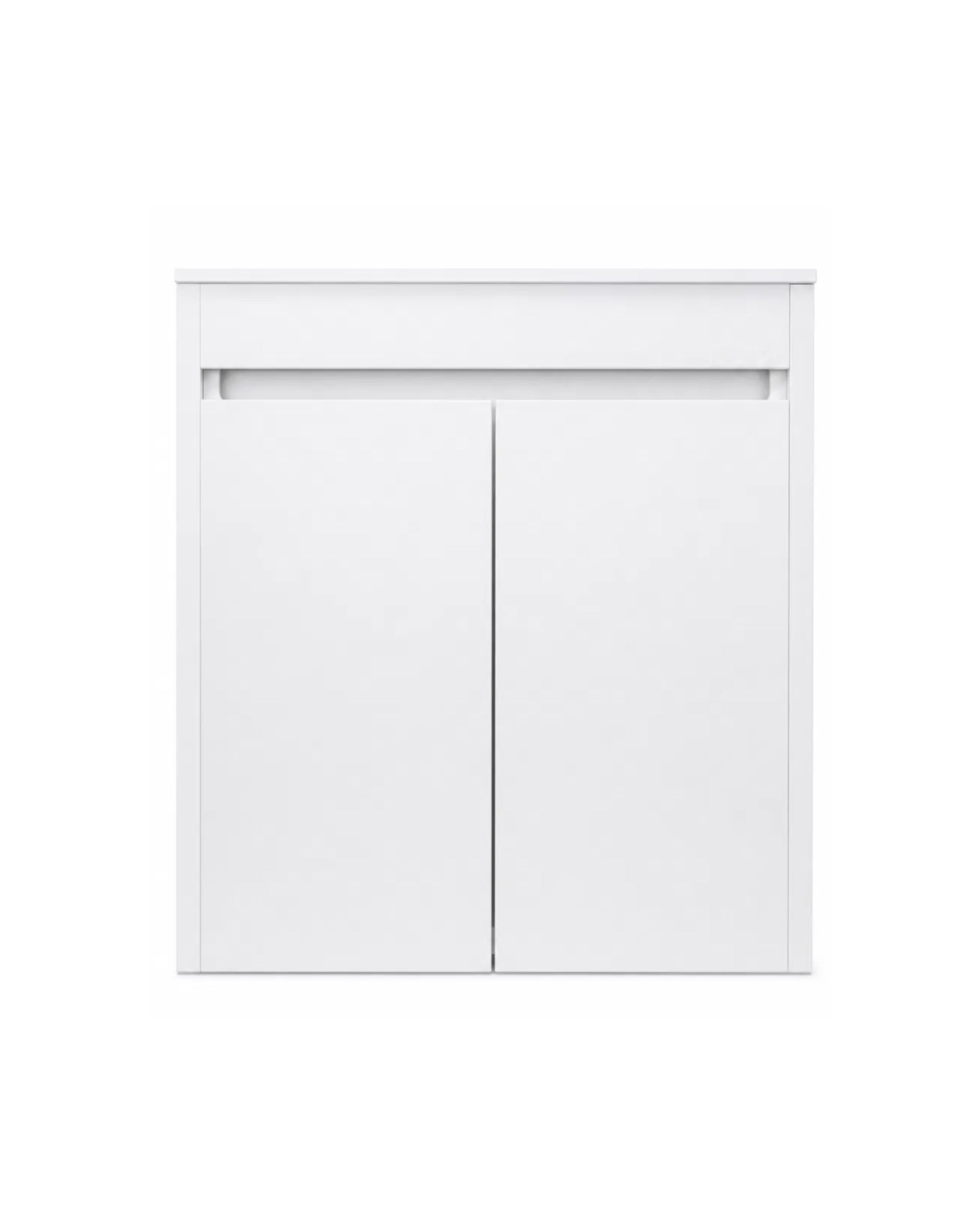 YPERION LAKA WHITE GLOSSY WALL HUNG CABINET