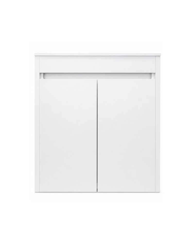 YPERION LAKA WHITE GLOSSY WALL HUNG CABINET