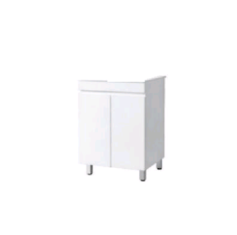 ERATO LAKA WHITE GLOSSY FLOOR STANDING CABINET