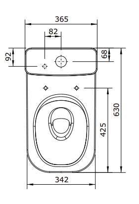 LOOK RIMLESS COMPLETE SET TOILET