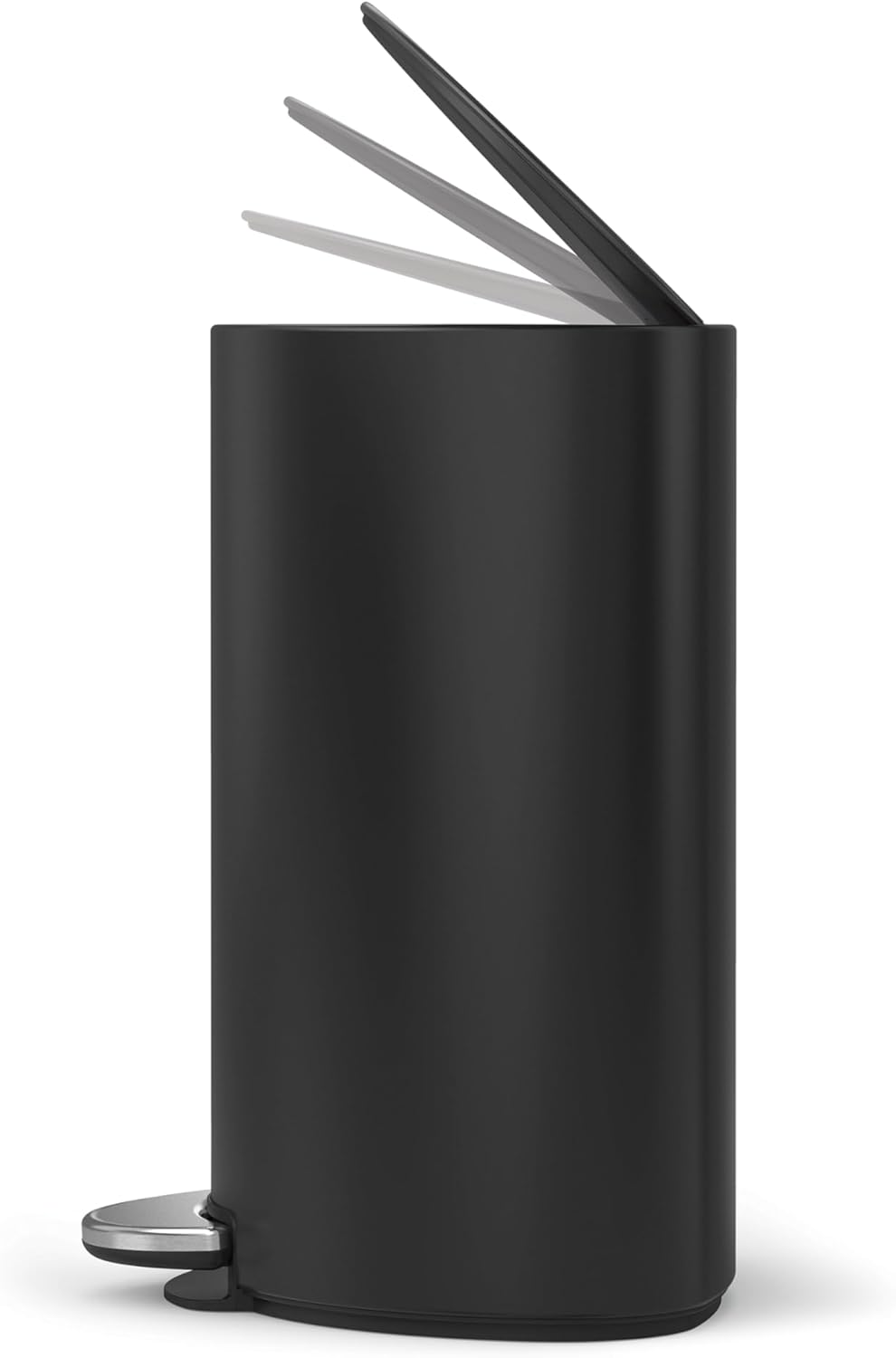 Simplehuman 6L semi-Round Step can Matte Black