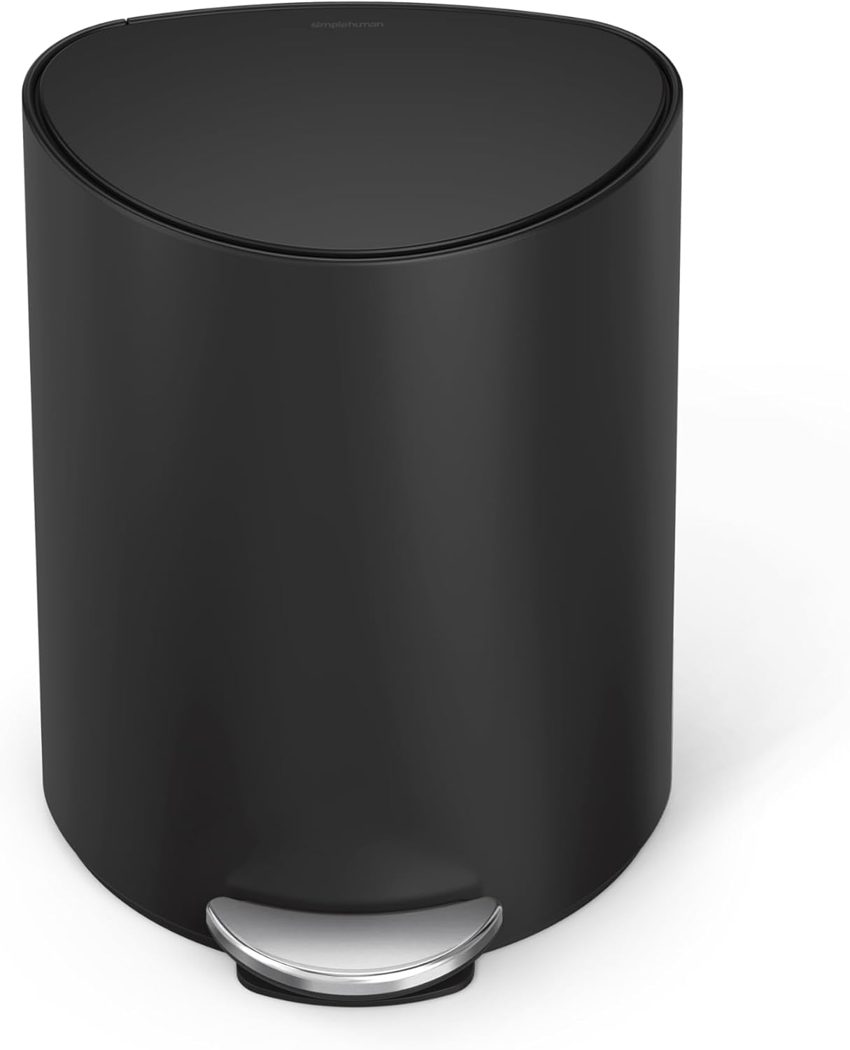Simplehuman 6L semi-Round Step can Matte Black