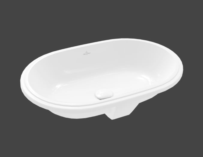 Villeroy Boch Architectura Undercounter washbasin, 570 x 375mm Whte Alpin