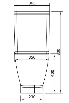 LOOK RIMLESS COMPLETE SET TOILET
