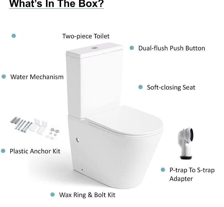 MATRIX TORNADO COMPLETE SET TOILET P-TRAP 180MM / S-TRAP 220MM