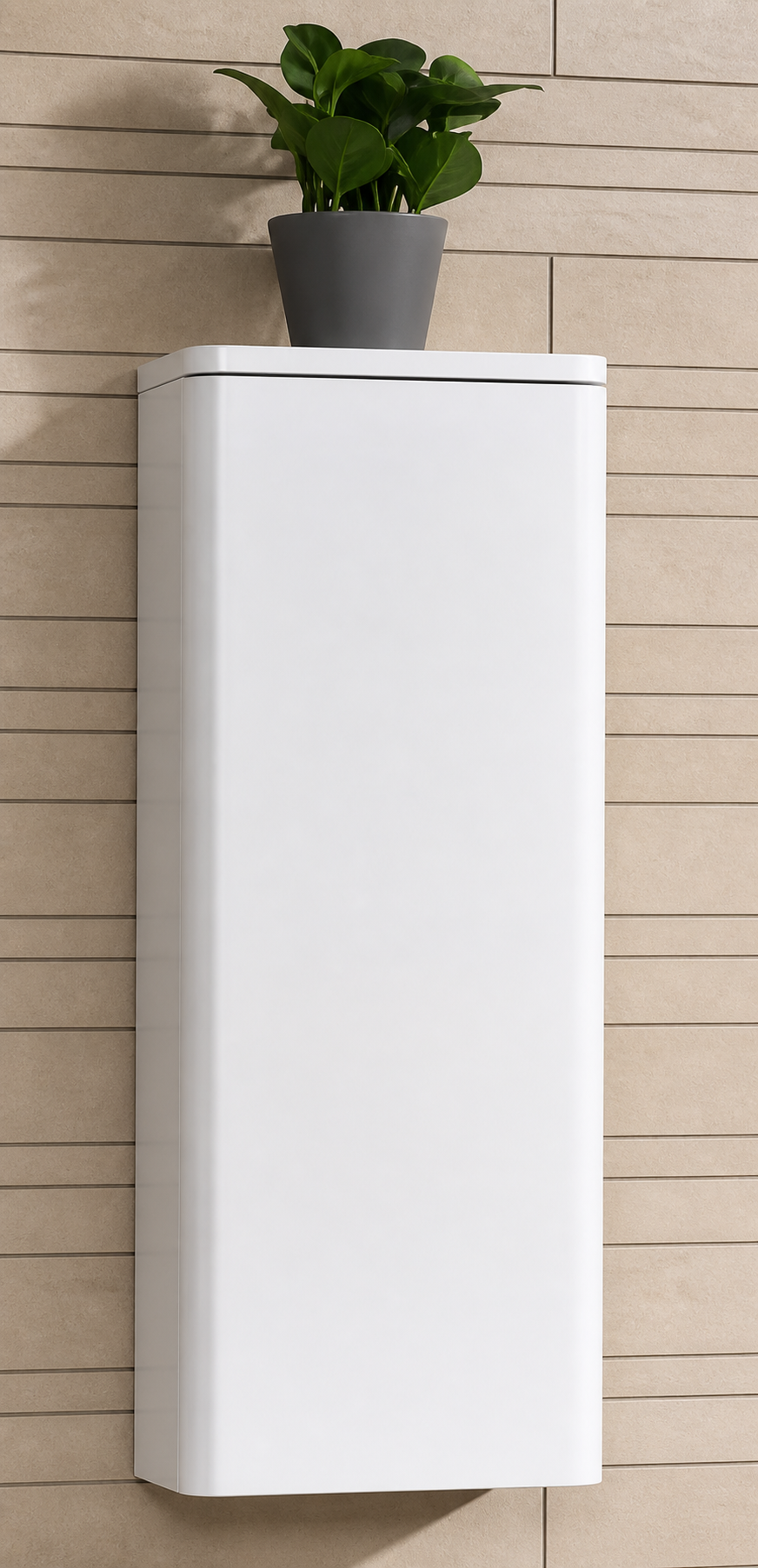 CURVE SIDE CABINET WHITE