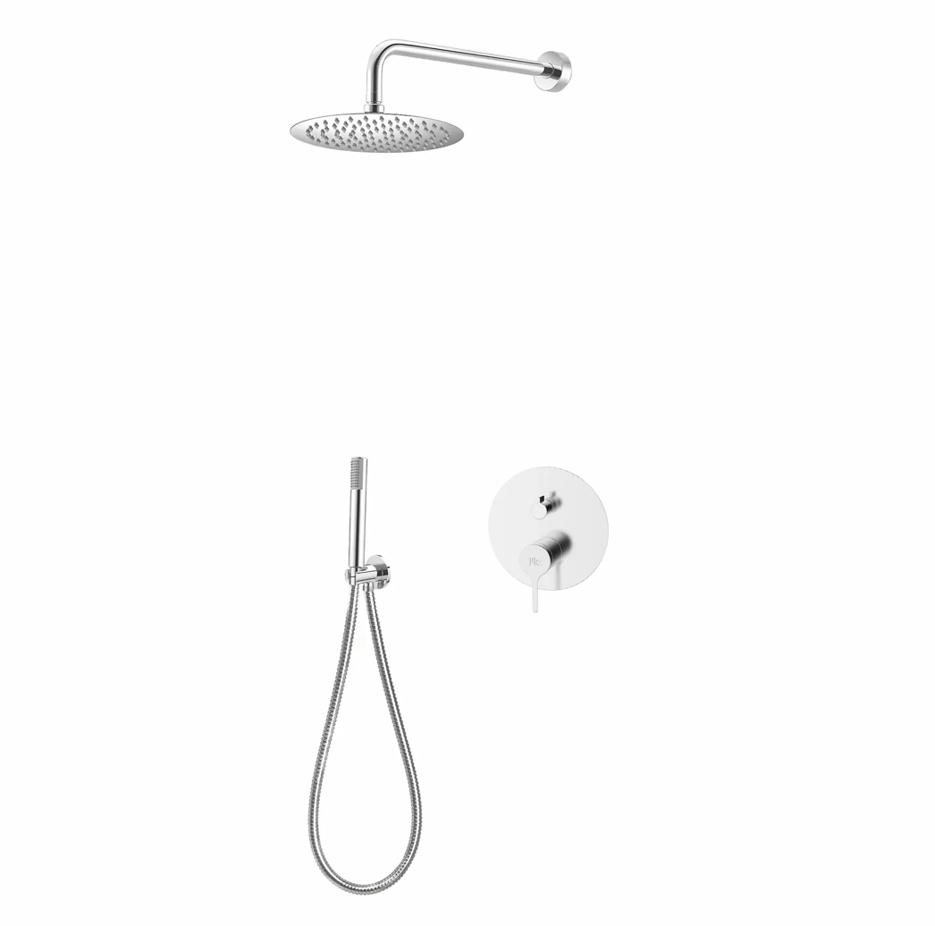 ERA CHROME SET 2 BUILT-IN SINGLE LEVER SHOWER CONCEALED MIXER