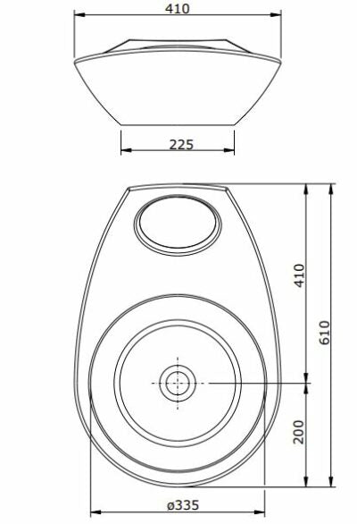 JOIN ART BASIN 610x410x(155-165)MM