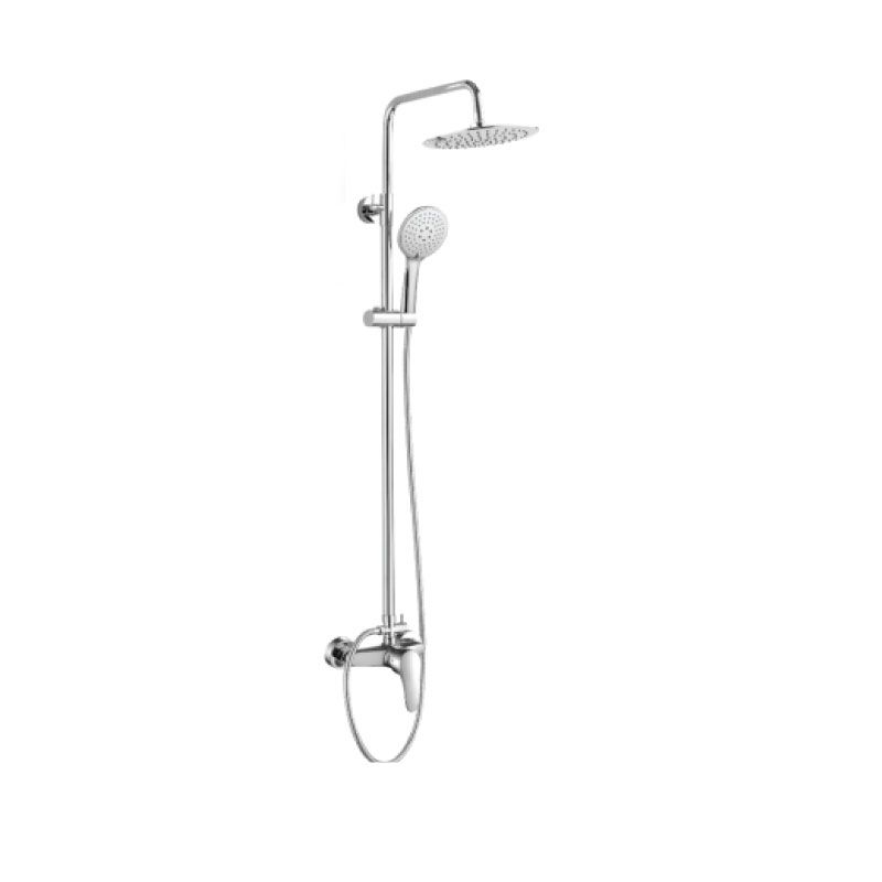 GOOD LIFE SHOWER SYSTEM S/STEEL CHROME WITH SHOWER MIXER