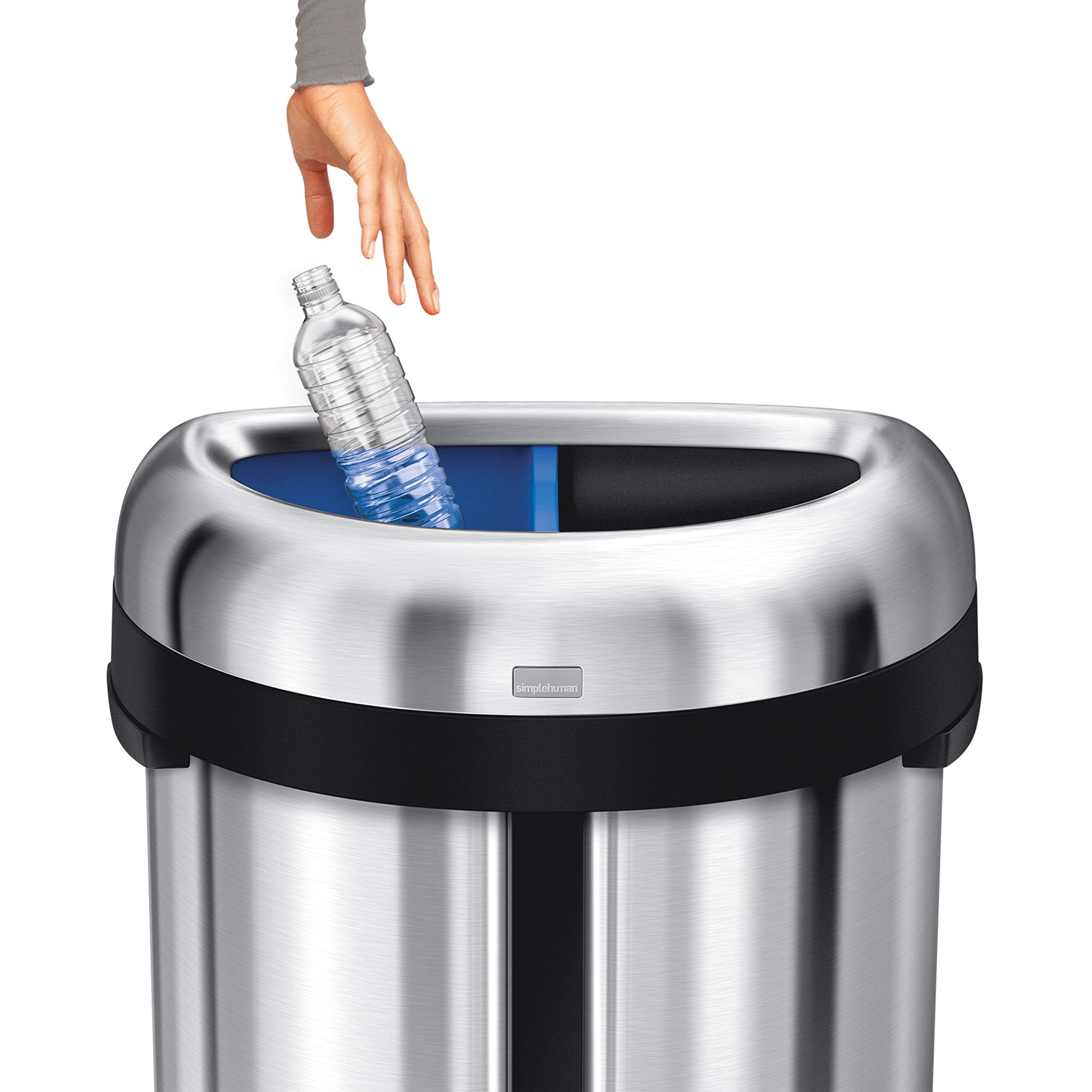 SEMI-ROUND OPEN CAN 66L DUAL COMPARTMENT (33L+33L)