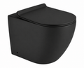 BLACK MATTE FLOOR STANDING RIMLESS WC