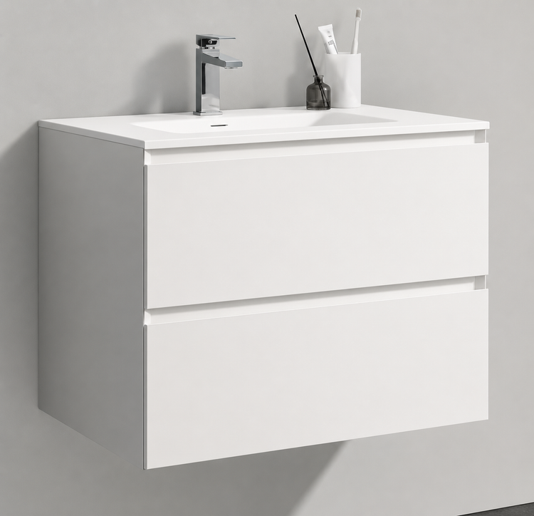 BOSTON LAKA WHITE GLOSSY WALL HUNG CABINET