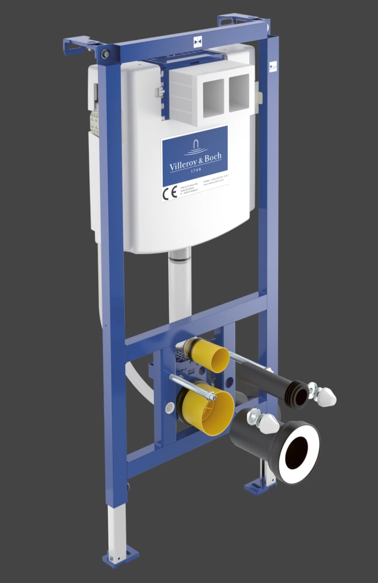 Villeroy & Boch ViConnect Pre-wall Installation System for Dry-Wall Construction 635 × 1120 × 90 mm