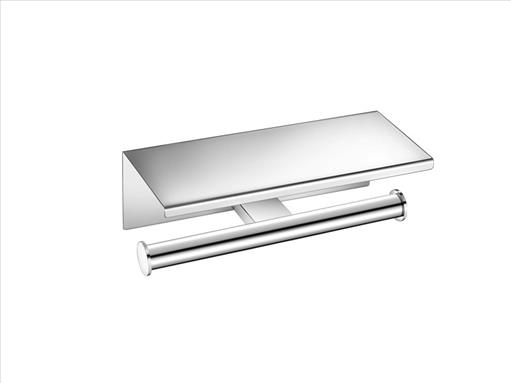 SANCO Academia Double Toilet Roll Holder with cover Chrome