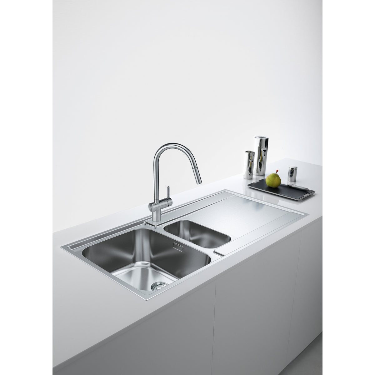 FRANKE Atlas Neo J Pull Out Inox Sink Mixer - product photo