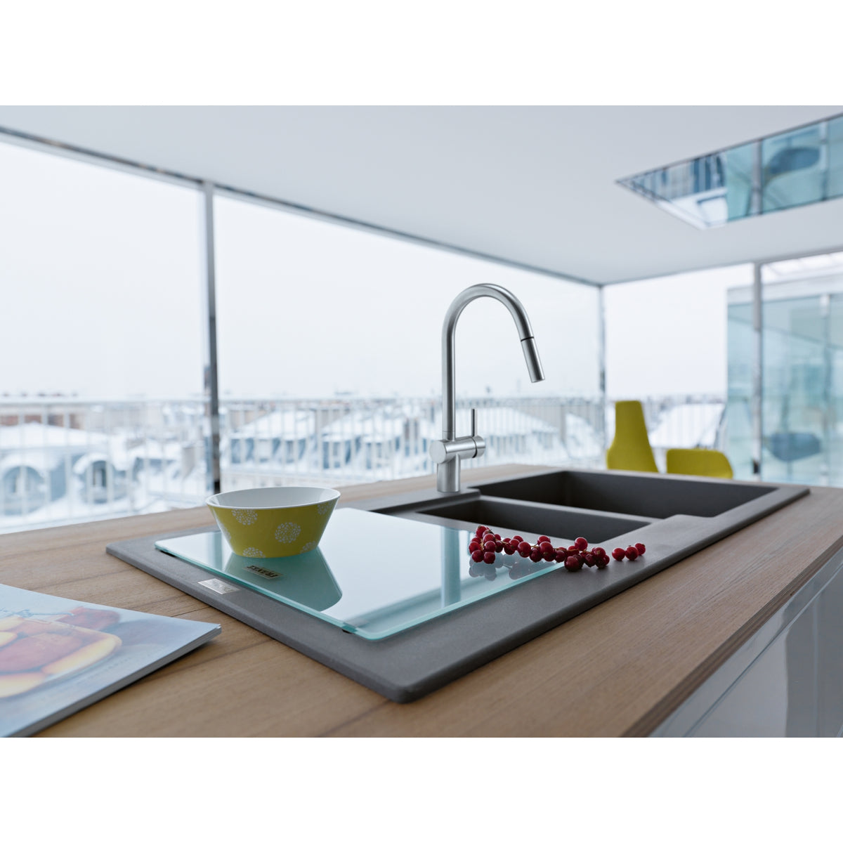 FRANKE Atlas Neo J Pull Out Inox Sink Mixer - product photo