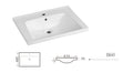 BOGOTA 60 LAKA WHITE GLOSSY WALL HUNG CABINET 600×460x500MM