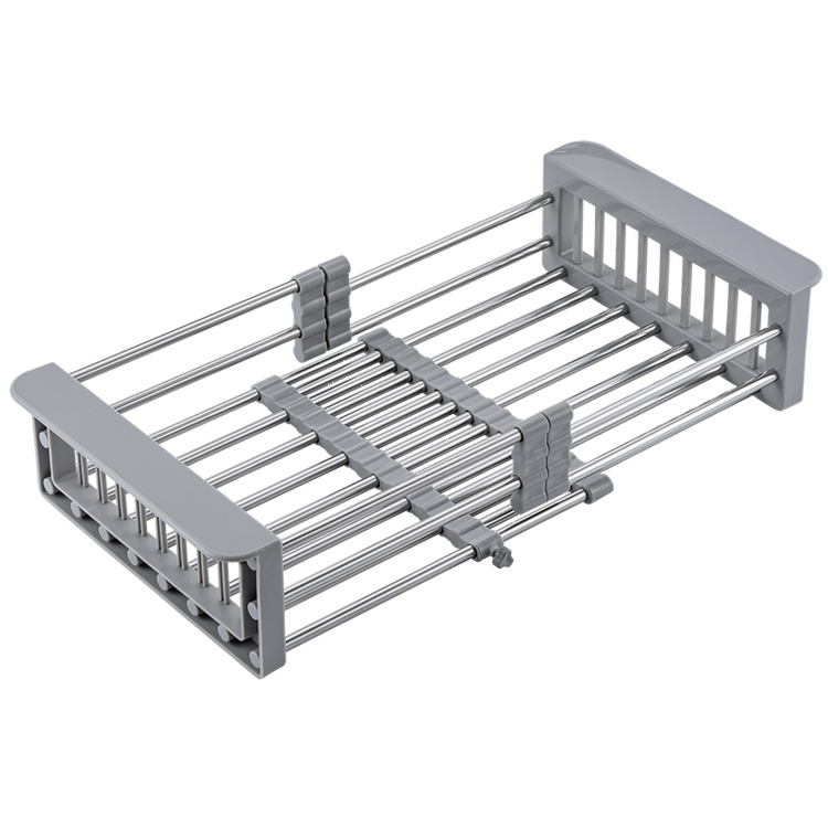 BRUSHED STEEL SLIDING BASKET