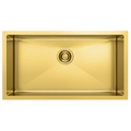 BRUSHED CHAMPAGNE GOLD UNDERMOUNT KITCHEN SINK 78x43x22CM