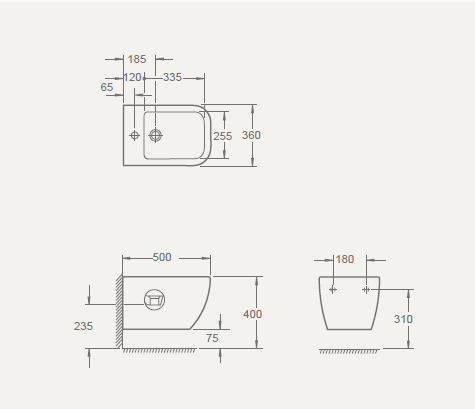LEGEND WALL HUNG BIDET