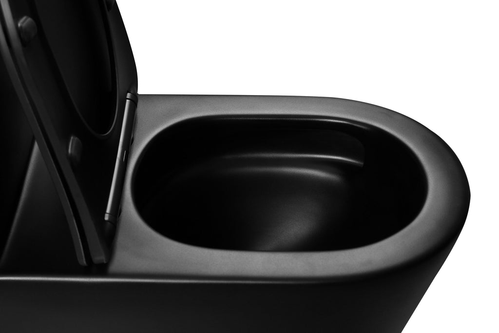 MATRIX TORNADO BLACK MATTE COMPLETE SET TOILET P-TRAP 180MM / S-TRAP 220MM