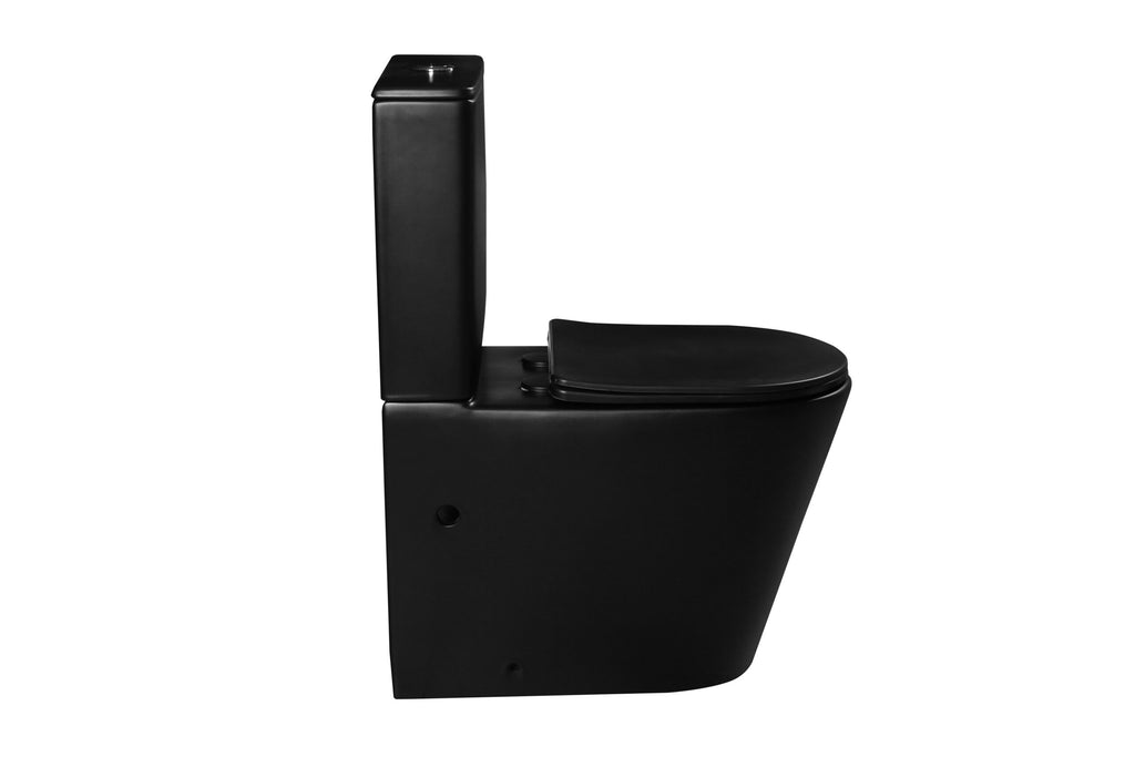 MATRIX TORNADO BLACK MATTE COMPLETE SET TOILET P-TRAP 180MM / S-TRAP 220MM