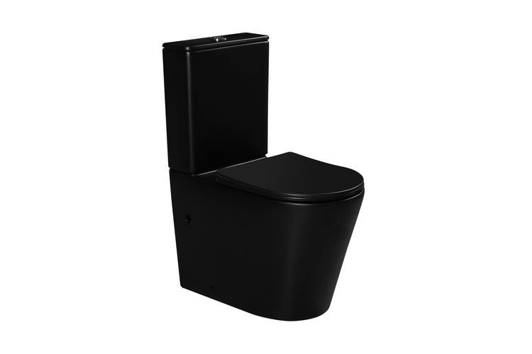 MATRIX TORNADO BLACK MATTE COMPLETE SET TOILET P-TRAP 180MM / S-TRAP 220MM