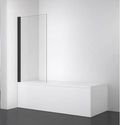 CUBE BATH DOOR WITH BLACK FRAME 80X140