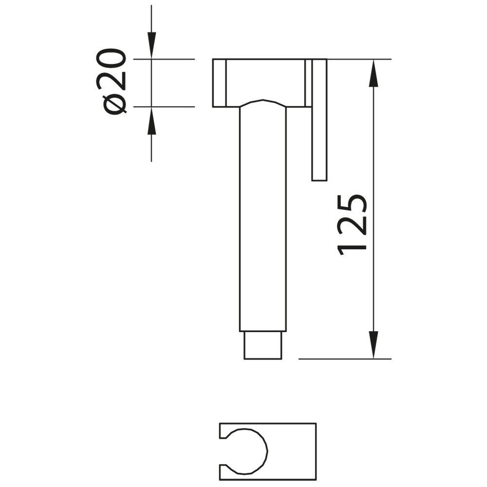 NINA HYGIENIC HANDSHOWER FOR BIDET