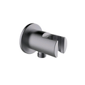 ROUND BRASSWALL BRACKET WITH HOLDER GUN METAL