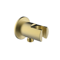 ROUND BRASSWALL BRACKET WITH HOLDER BRUSHED GOLD