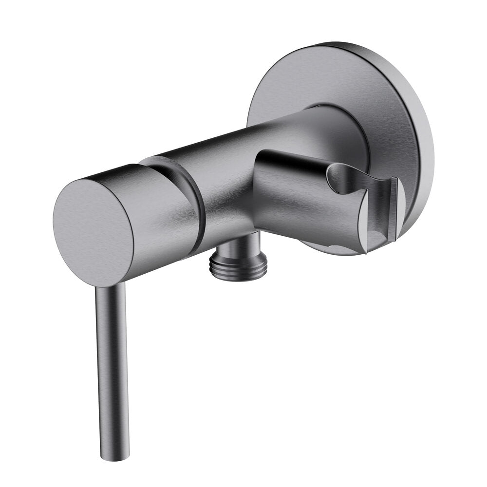 TOUBKAL BRUSHED GUNMETAL CONCEALED 2-WAY SINGLE-LEVER SHOWER 1 FUNCTION SHATTAF